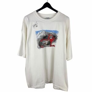 Vintage 2000s Sterling Marlin NASCAR Coors AUTOGRAPHED Race Shirt Size 2XL